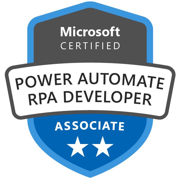 Power Automate RPA Developer Associate